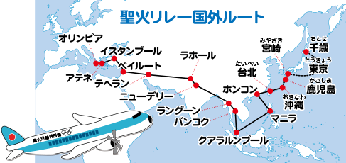 聖火リレー国外ルート